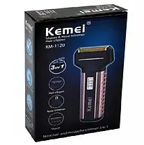 Електробритва Kemei TXD-KM-1120, Бритва-тример для чоловіків, фото 4