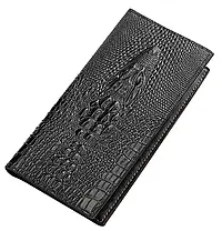 Клатч Alligator ЧОРНИЙ ZQ850, Чоловічий гаманець, Портмоне чоловіче, фото 3