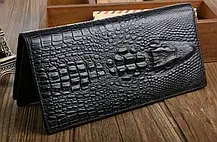Клатч Alligator ЧОРНИЙ ZQ850, Чоловічий гаманець, Портмоне чоловіче, фото 4