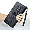 Клатч Alligator ЧОРНИЙ ZQ850, Чоловічий гаманець, Портмоне чоловіче, фото 7