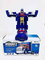 Машинка Трансформер BERSERKER WARRIOR ROBOT №JS008A, Робот трансформер вантажівка СИНЯВО-ЧЕРВОНИЙ, фото 6