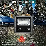 SMART LED прожектор 15W IP66 RGB bluetooth з додатком, Ліхтар на вулицю, Вуличний світильник, фото 7