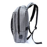 Стильний міський рюкзак 25 л Northampton Polo Club сірий, фото 2