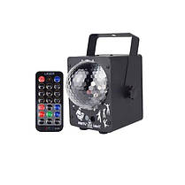 RGB проектор з музичною установкою, диско кулею і світломузикою (білий і чорний корпус), фото 4