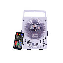 RGB проектор з музичною установкою, диско кулею і світломузикою (білий і чорний корпус), фото 5
