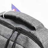 Стильний міський рюкзак 25 л Northampton Polo Club сірий, фото 5