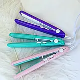 Прилад для укладання волосся, Міні гофре для волосся GEMEI GM-2986W, Праска, фото 2