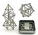 Нео куб стрижні Сірий, Магнітний конструктор, Головоломка неокуб, Головоломка неокуб, фото 6