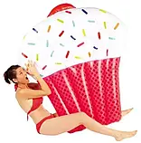 Пляжний надувний матрац Кекс 150х120х20 см (блакитний/рожевий), Матрац для плавання, фото 8