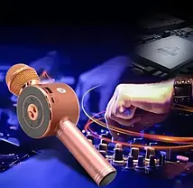 Караоке-мікрофон Wster WS-669, Бездротовий Bluetooth мікрофон, фото 6