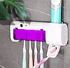 Диспенсер для зубної пасти і щіток автоматичний Toothbrush sterilizer, УФ стерилізатор для зубних щіток, фото 7