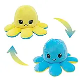 М'яка двостороння іграшка Восьминіг Changing color soft toys, Іграшка-перевертень, М'яка іграшка для дітей, фото 4
