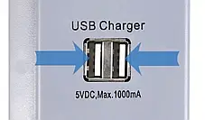 Мережевий фільтр з USB на 6 розеток, Подовжувач електричний 2 м, Переноска електрична, фото 3