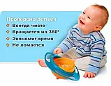 Дитяча тарілка непроливайка неваляшка Universal gyro bowl, фото 9