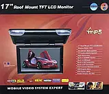 Автомобільний стельовий монітор 17" TM-1799FS, Портативний телевізор у машину, фото 3