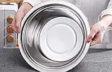 Кухонний набір терка, сито, ємність Stainless steel multifunctional basin, Овочерізка з друшляком, фото 4