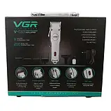 Машина для стрижки (шнур / бездротовий) VGR V035 (метал 2000maH) 20W, Набір для стрижки волосся, фото 3