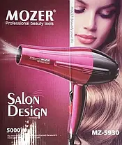 Професійний фен Mozer MZ-5930, Фен для сушіння волосся, Потужний фен для волосся, Фен для сушіння волосся, фото 3