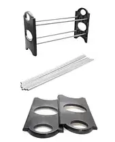 Полиця для взуття органайзер Amazing Stackable Shoe Rack на 12 пар, Стійка для зберігання взуття, фото 4
