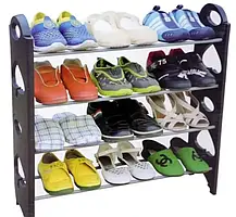 Полиця для взуття органайзер Amazing Stackable Shoe Rack на 12 пар, Стійка для зберігання взуття, фото 6