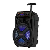 Переносна акумуляторна колонка з мікрофоном KOLAV-S812 8"/USB/TF/FM/Bluetooth, Колонка для музики, фото 3