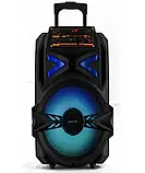 Переносна акумуляторна колонка з мікрофоном LiGE-1767 12"/USB/TF/FM/Bluetooth, Колонка-валіза, фото 4