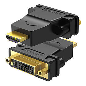 Адаптер Ugreen HDMI - DVI (24+5), 1080P, Для Відео - Чорний - 20123