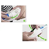 Диспенсер дозатор для зубної пасти та щіток автоматичний ZGT SKY СИНІЙ, фото 9