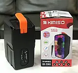Портативна колонка Kimiso QS-2303 TF/USB/FM/Bluetooth/TWS/підсвічування, Блютуз акустика, фото 3