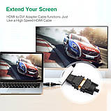 Адаптер Ugreen HDMI - DVI (24+5), 1080P, Для Відео - Чорний - 20123, фото 8