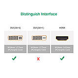 Адаптер Ugreen HDMI - DVI (24+5), 1080P, Для Відео - Чорний - 20123, фото 11