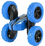 Машинка-перевертиш Stunt Car Синя, Трюковий всюдихід на радіокеруванні, Машинка на пульті управління, фото 6