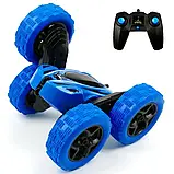 Машинка-перевертиш Stunt Car Синя, Трюковий всюдихід на радіокеруванні, Машинка на пульті управління, фото 7