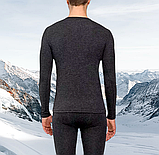 Термокофта-лонгслів чоловіча з плоскими швами Hetta вовна, фото 2