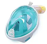 Підводна маска ЗЕЛЕНА S/M, Маска для підводного плавання EasyBreath, Маска для снорклінгу, Маска для снорклінгу, фото 4