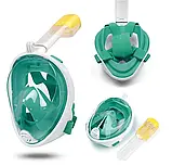 Підводна маска ЗЕЛЕНА S/M, Маска для підводного плавання EasyBreath, Маска для снорклінгу, Маска для снорклінгу, фото 8