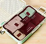 Набір дорожніх органайзерів Secret Pouch СИНІЙ, Органайзер для речей 6 в 1, фото 6