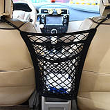 Сітка між сидінням авто (з двома кишенями), фото 2