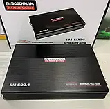 Автомобільний підсилювач звуку Boschman BM Audio BM-600.4 4 4-канальний, Аудіо підсилювач в авто, фото 8