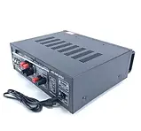 Підсилювач звуку AV-326 BT, Підсилювач потужності звуку UKC, Двоканальний підсилювач, фото 4