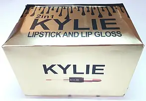 Набір матова помада + блиск 2 в 1 Kylie Lipstick And Lip Gloss, Помада Кайлі, фото 5