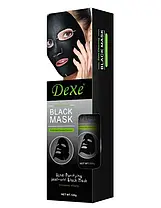 Очищувальна чорна маска для обличчя DEXE Black Mask, Маска для обличчя від чорних цяток, фото 4