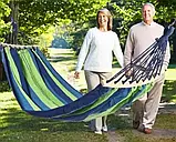 Гамак із планкою 80*200 см синій, Підвісний гамак, фото 3