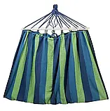 Гамак із планкою 80*200 см синій, Підвісний гамак, фото 4