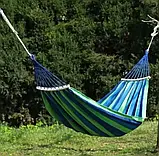 Гамак із планкою 80*200 см синій, Підвісний гамак, фото 6