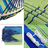 Гамак із планкою 80*200 см синій, Підвісний гамак, фото 9