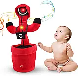 Танцюючий кактус "Гра в кальмара" коло, Іграшка кактус-повторюшка, Інтерактивна м'яка іграшка, фото 9