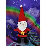 Іграшка з проектором Санта Клаус, Дитяча іграшка - нічник, М'яка іграшка з підсвічуванням, фото 5