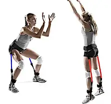 Тренажер Vertical High Jump Trainer, Фітнес тренажер для дому, Еспандер для стрибків, фото 3