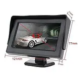Дисплей LCD 4.3" для двох камер 043, Монітор для камери заднього виду, Автомобільний монітор для камери, Автомобільний монітор для, фото 5